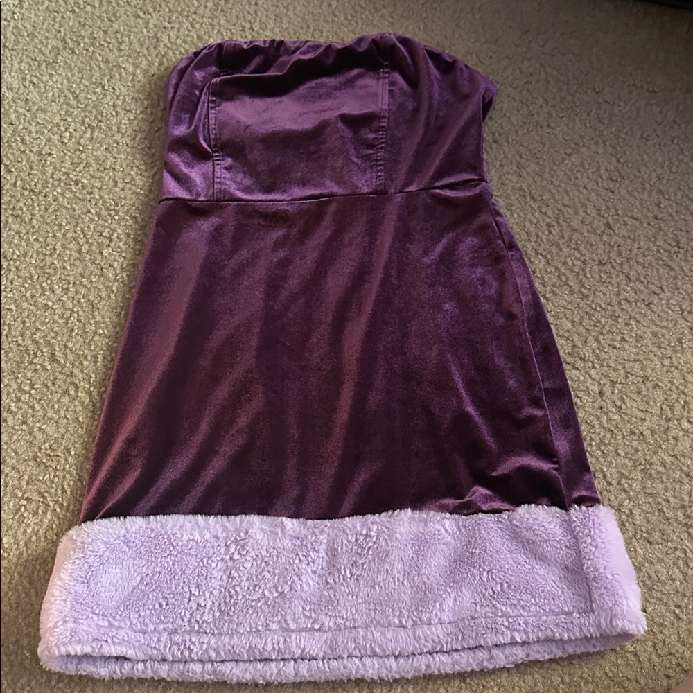 Urban Outfitters Velvet Purple Dress